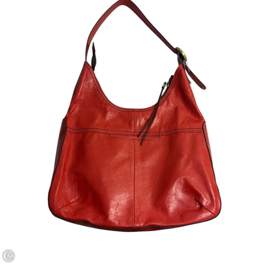 Handbag Leather By Hobo Intl, Size: Medium