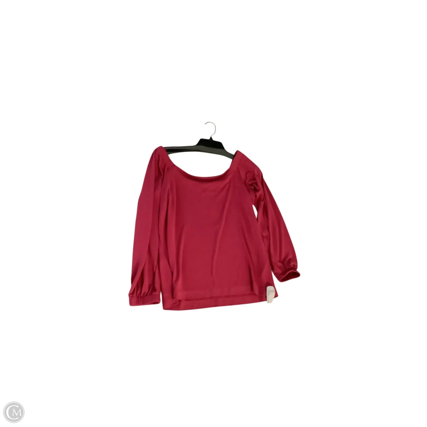 Top Long Sleeve Basic By White House Black Market In Red, Size: M