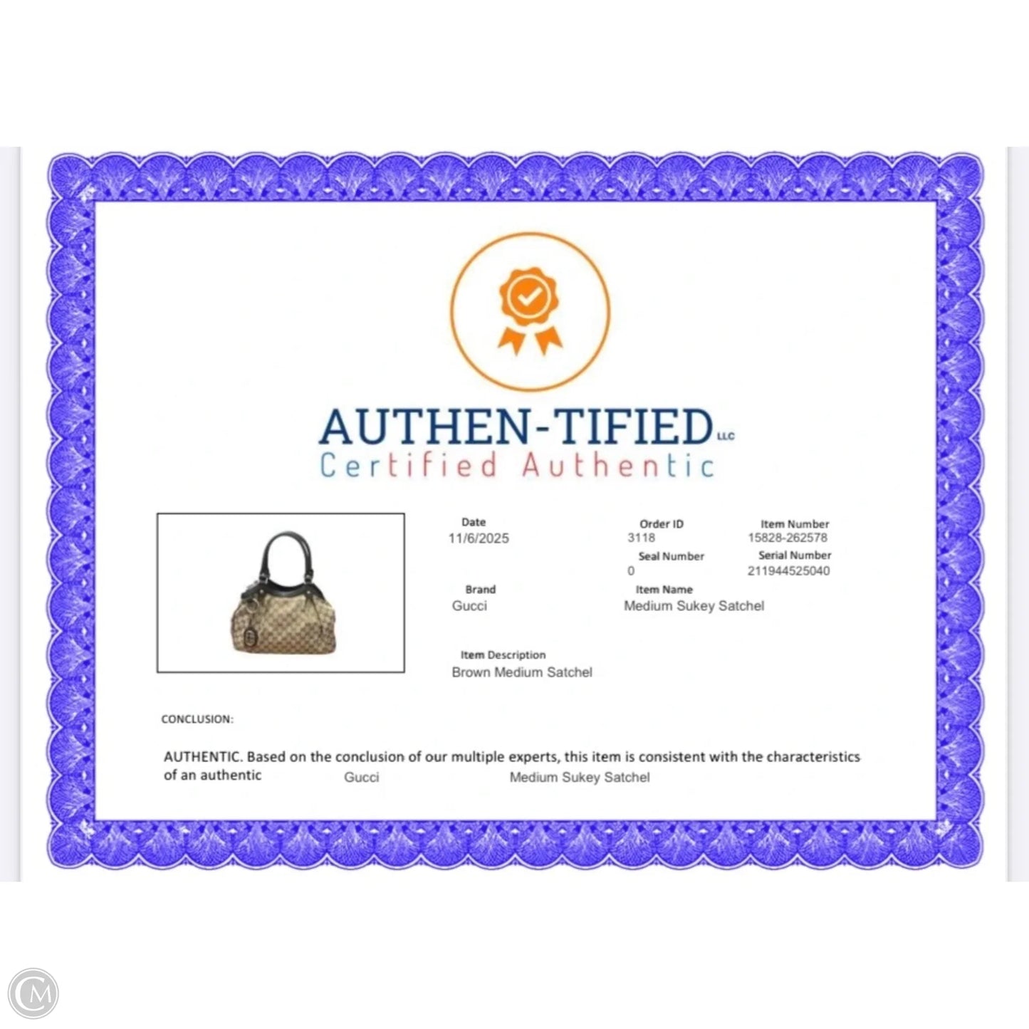 Handbag Luxury Designer By Gucci, Size: Medium