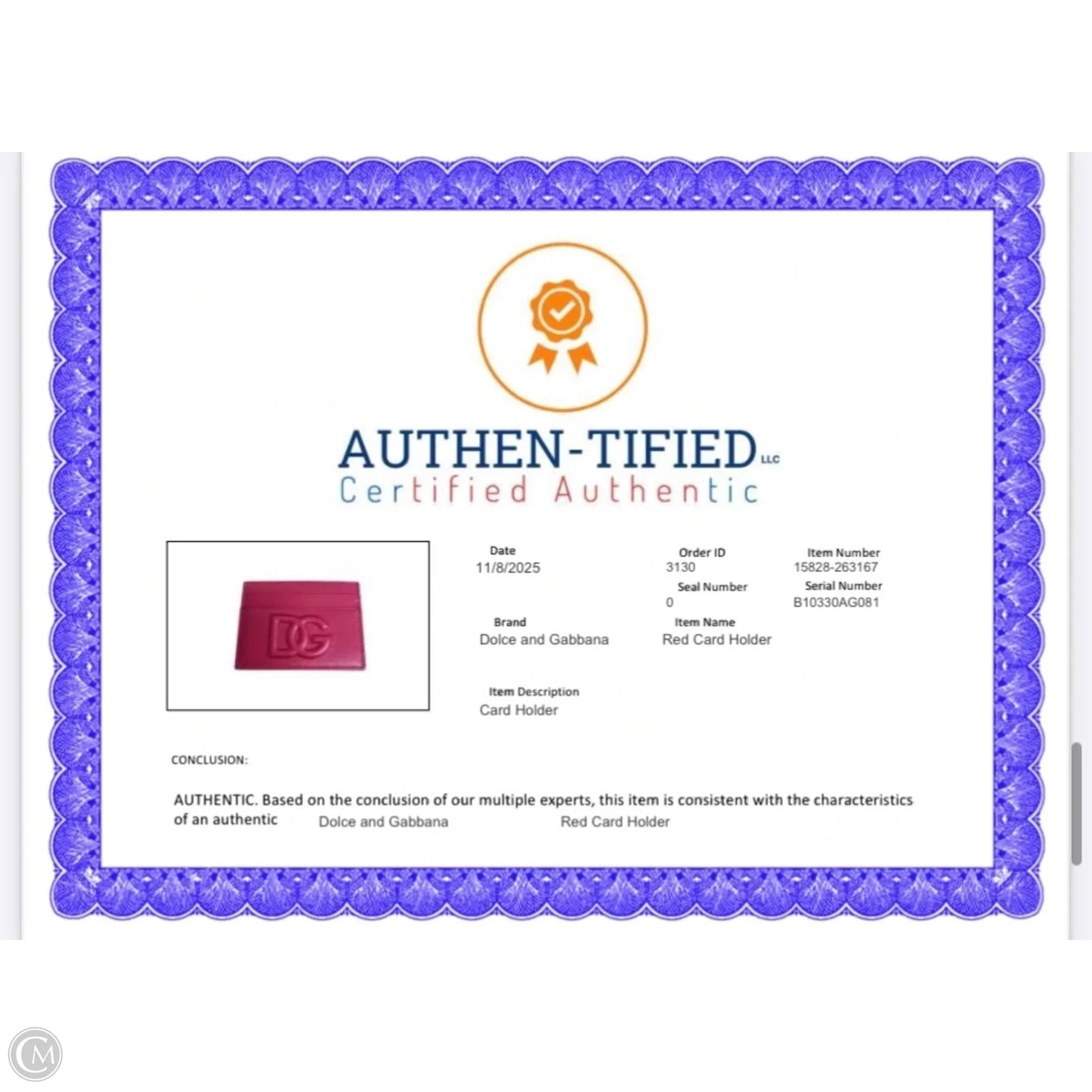 Wallet Luxury Designer By Dolce And Gabbana, Size: Small