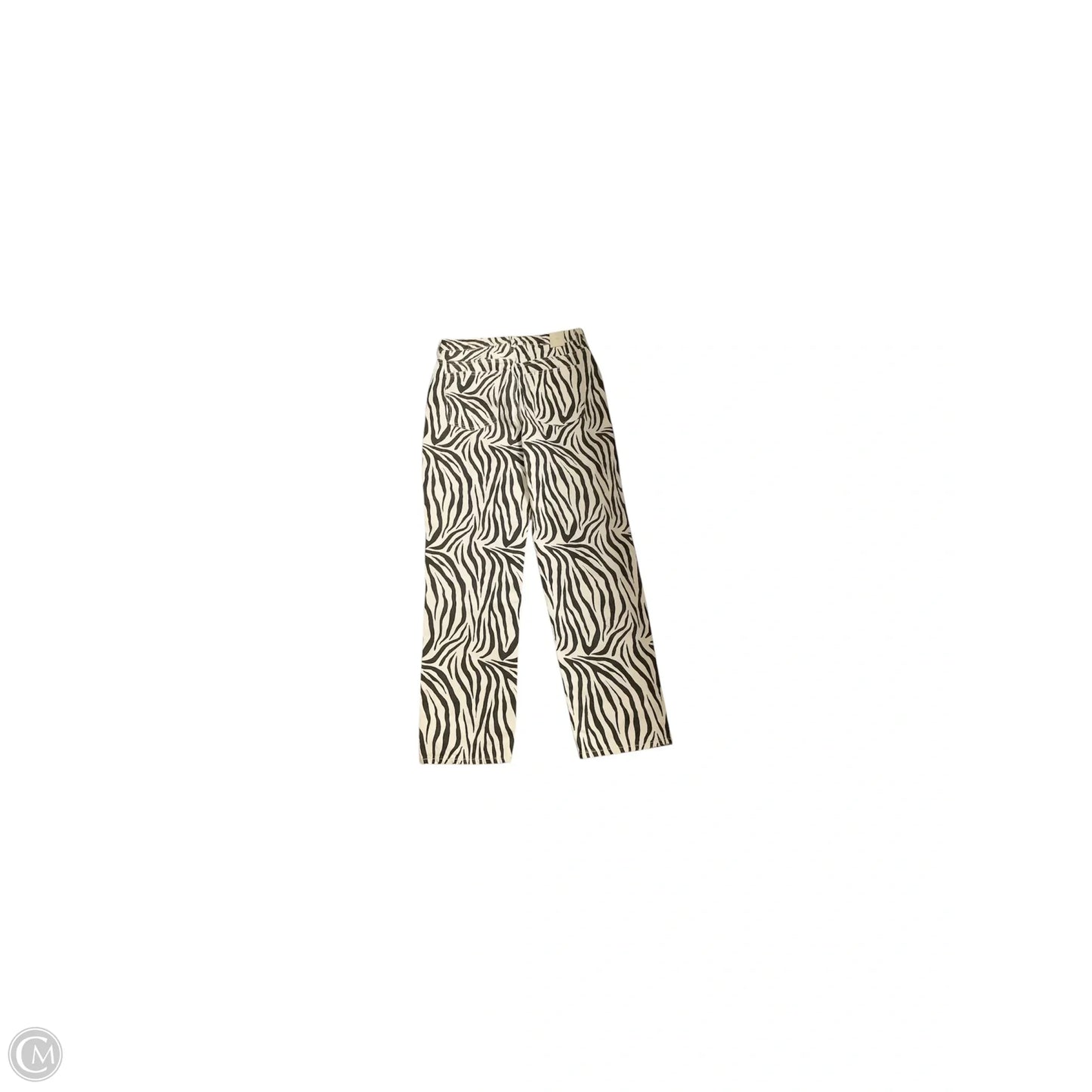 Jeans Skinny By Zara In Zebra Print, Size: 10