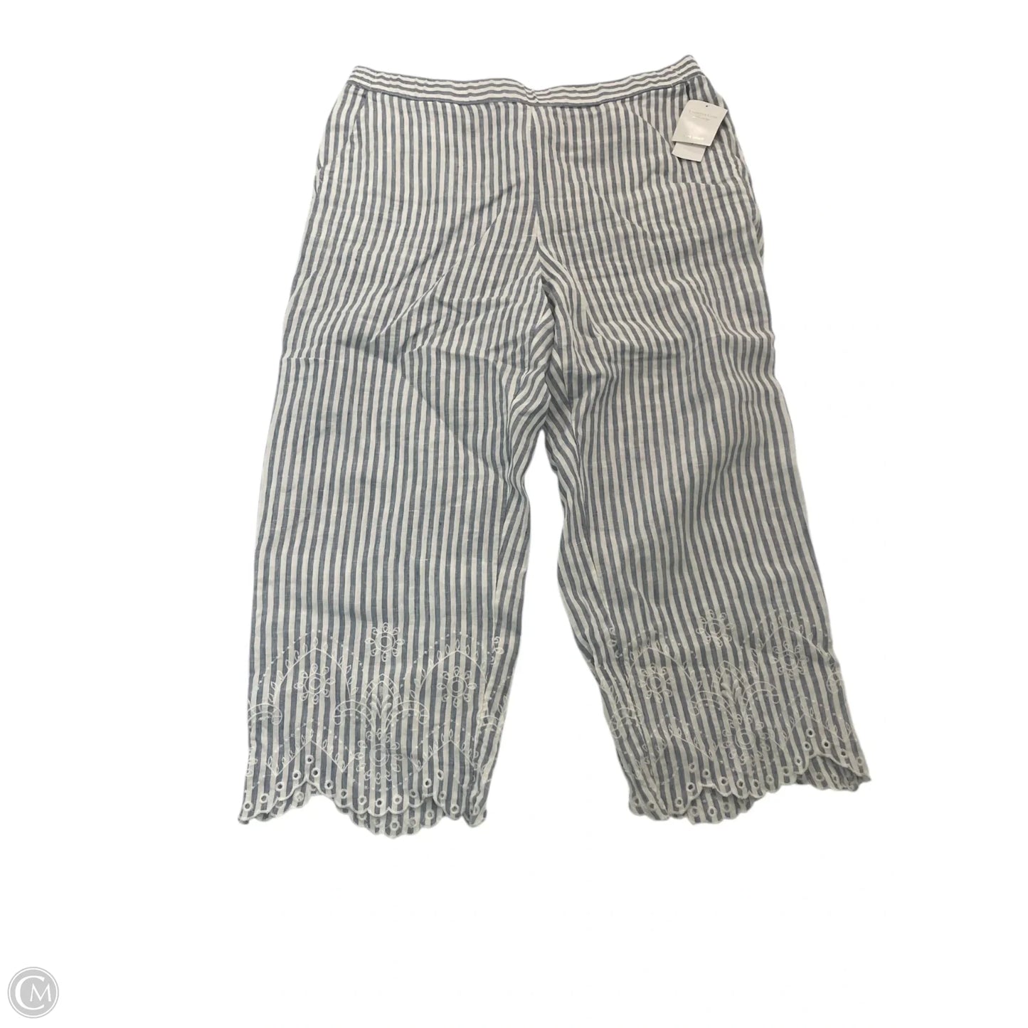 Pants Set 2pc By Charter Club In Blue & White, Size: Xl