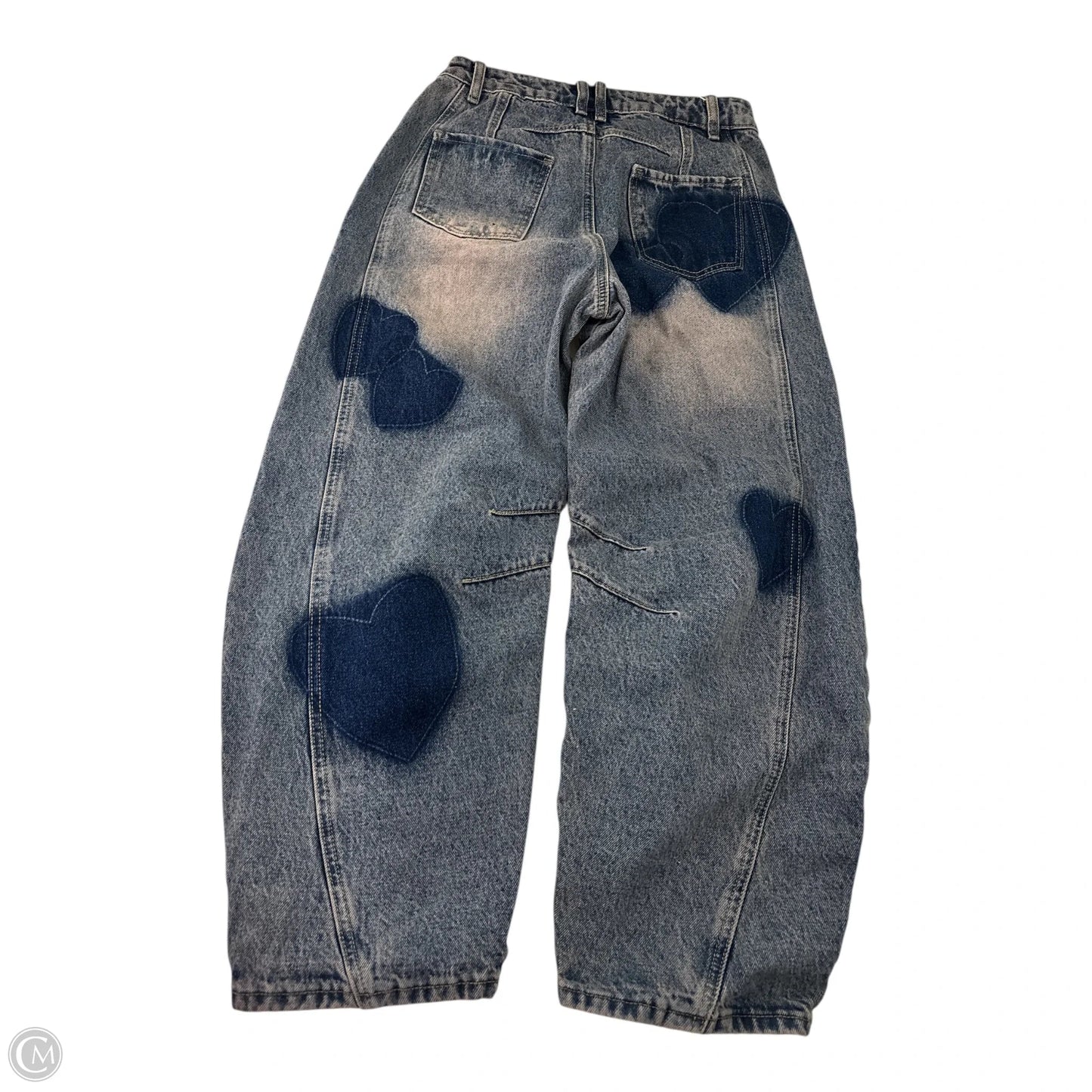 Jeans Wide Leg By Shein In Blue, Size: S