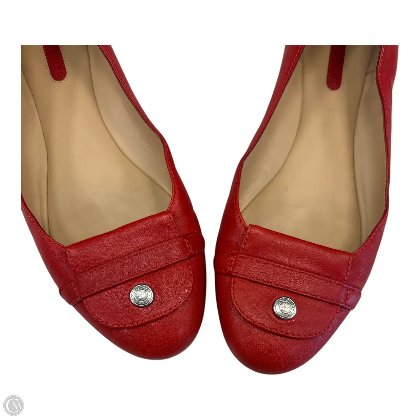 Shoes Designer By Longchamp In Red, Size: 9