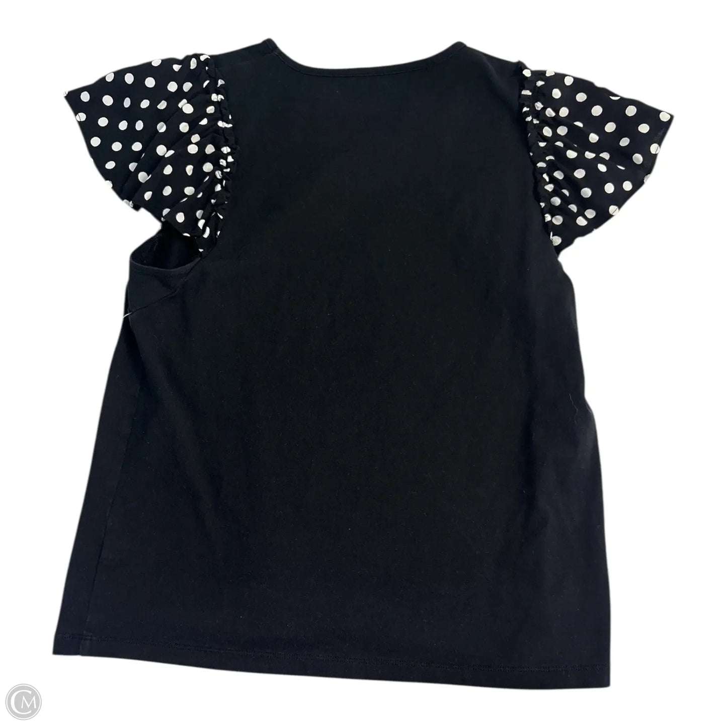 Top Short Sleeve Designer By Kate Spade In Black, Size: L