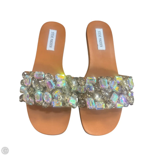 Sandals Flats By Steve Madden In Clear, Size: 8