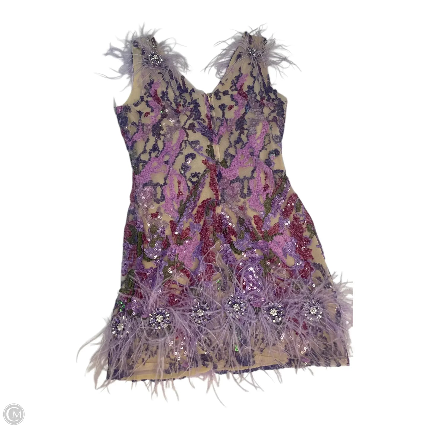 Dress Party Midi By Clothes Mentor In Multi-colored, Size: M