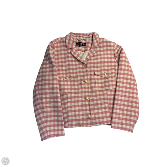Blazer By J. Crew In Pink & White, Size: 24