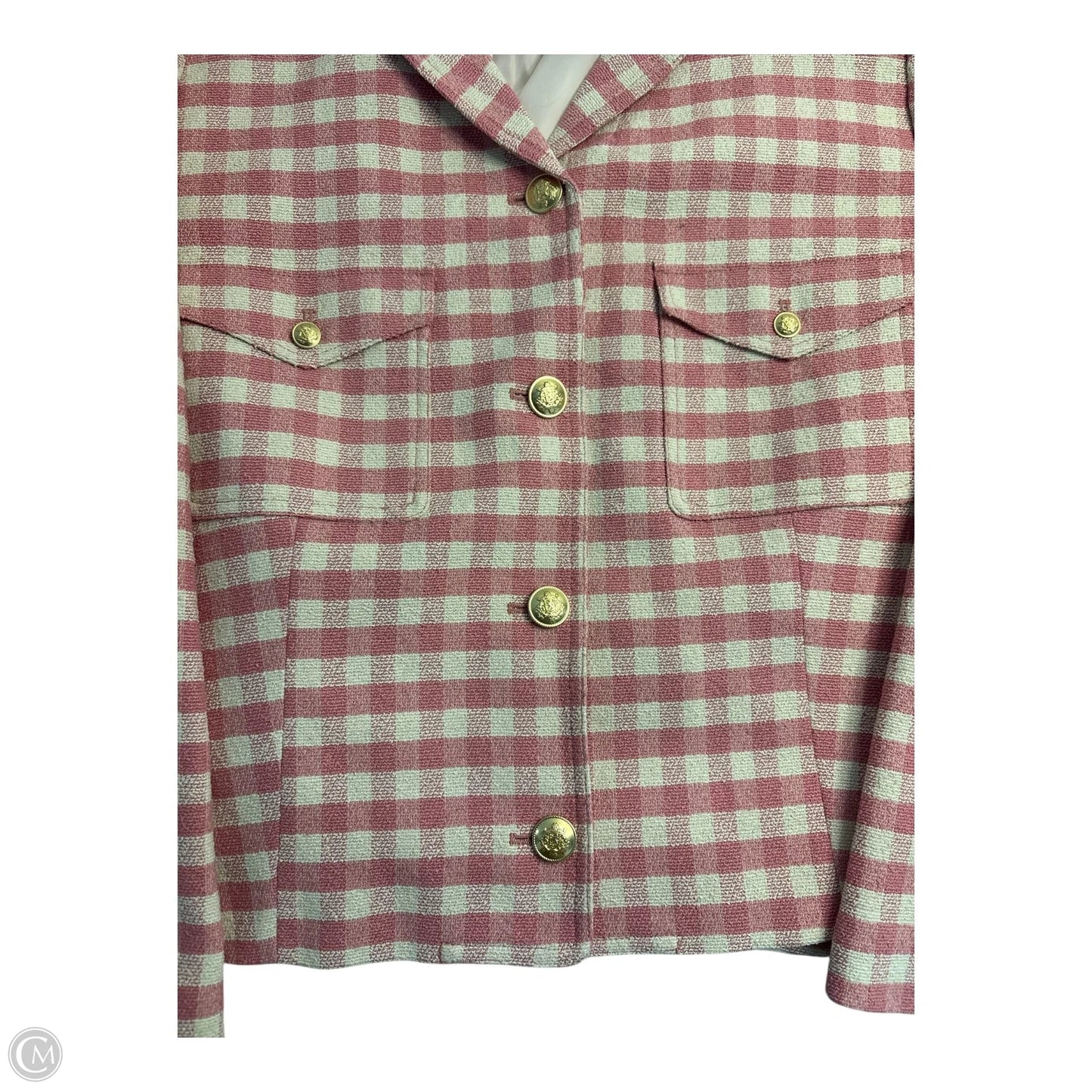 Blazer By J. Crew In Pink & White, Size: 24