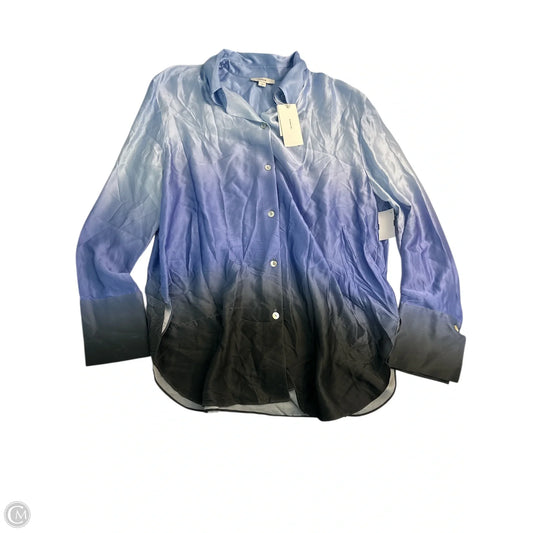 Top Long Sleeve Basic By Vince In Blue, Size: L