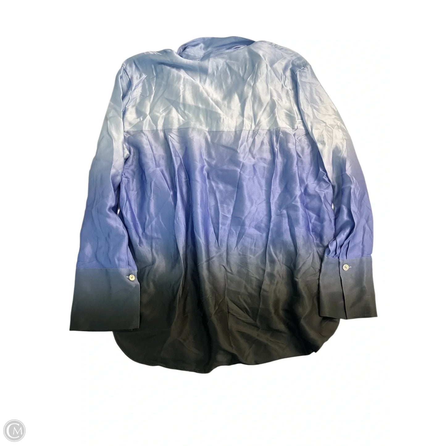 Top Long Sleeve Basic By Vince In Blue, Size: L