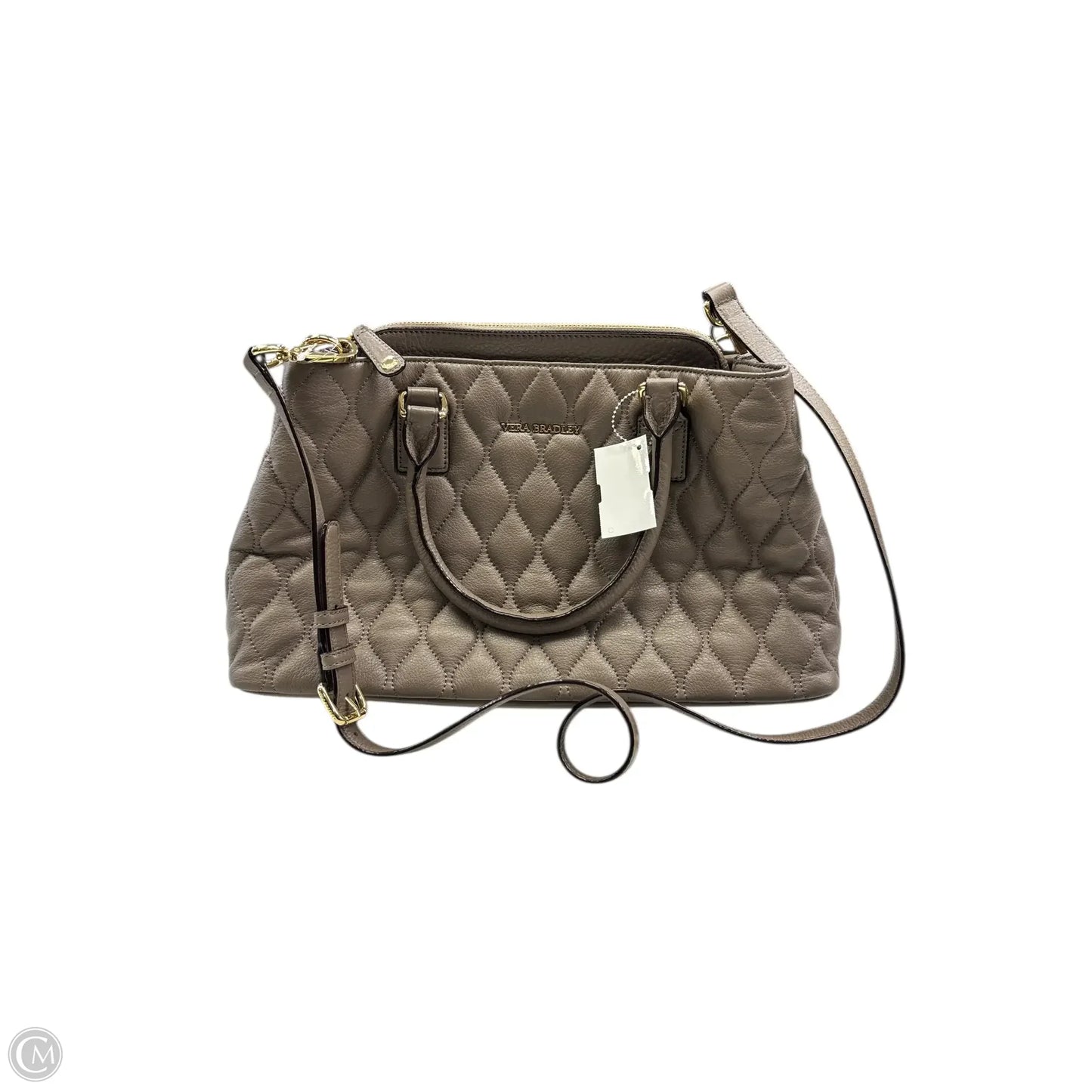 Handbag Leather By Vera Bradley, Size: Large