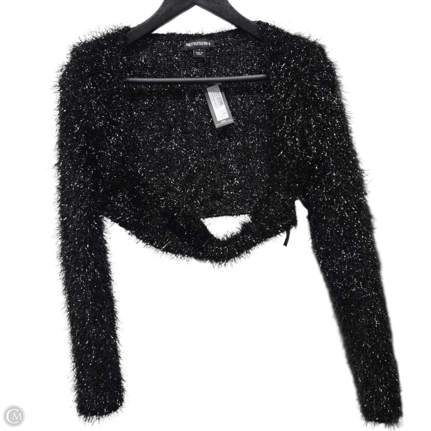 Top Long Sleeve Basic By Pretty Little Thing In Black, Size: S