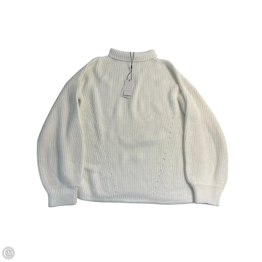 Sweater By H For Halston In White, Size: M