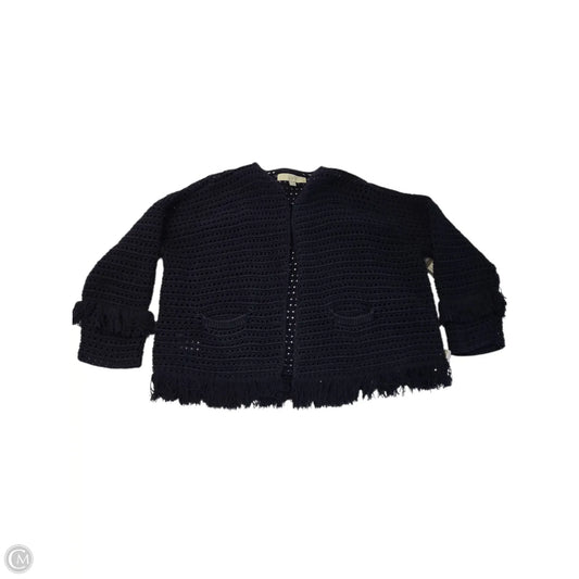 Sweater Cardigan By Loft In Blue, Size: Mp