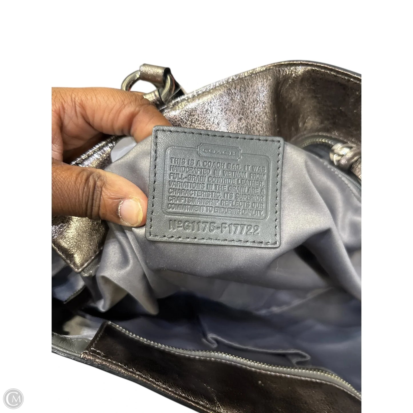 Handbag Designer By Coach, Size: Large