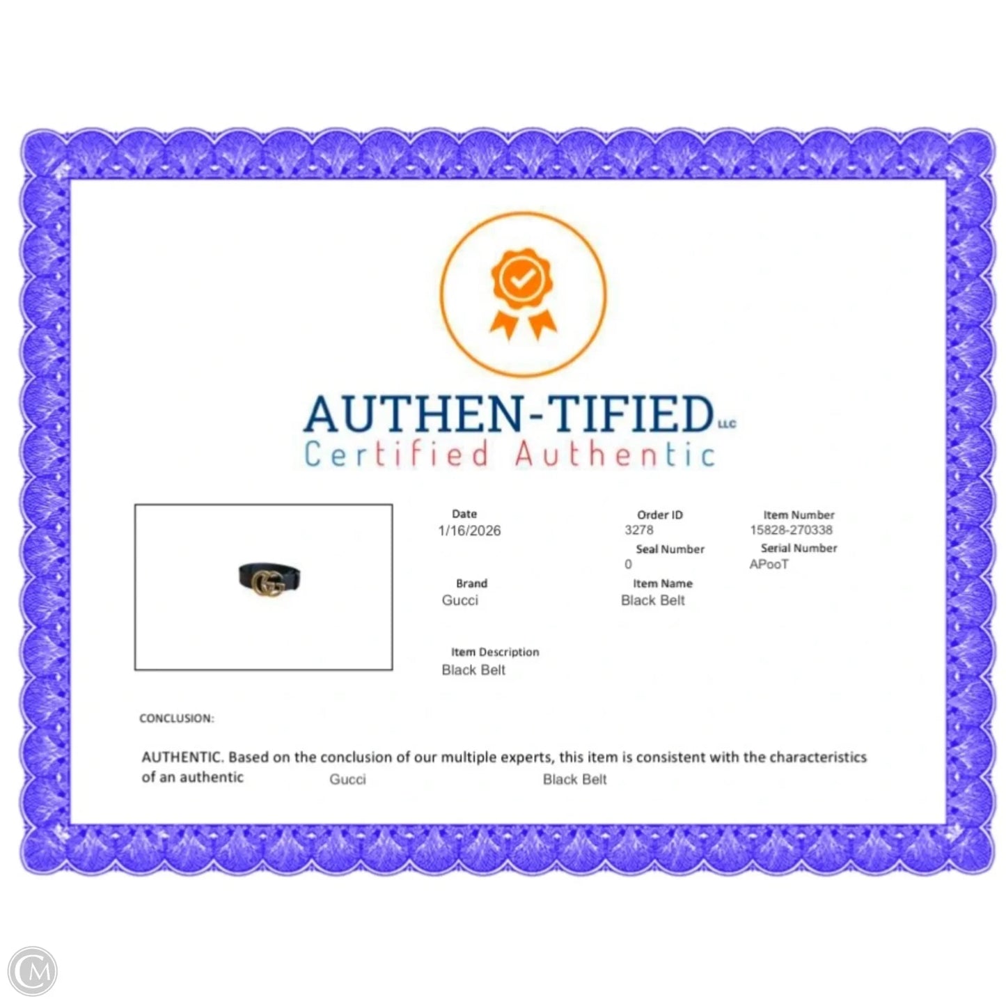 Belt Luxury Designer By Gucci