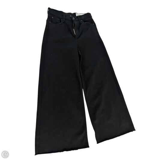 Jeans Wide Leg By Rag And Bone In Black, Size: 4