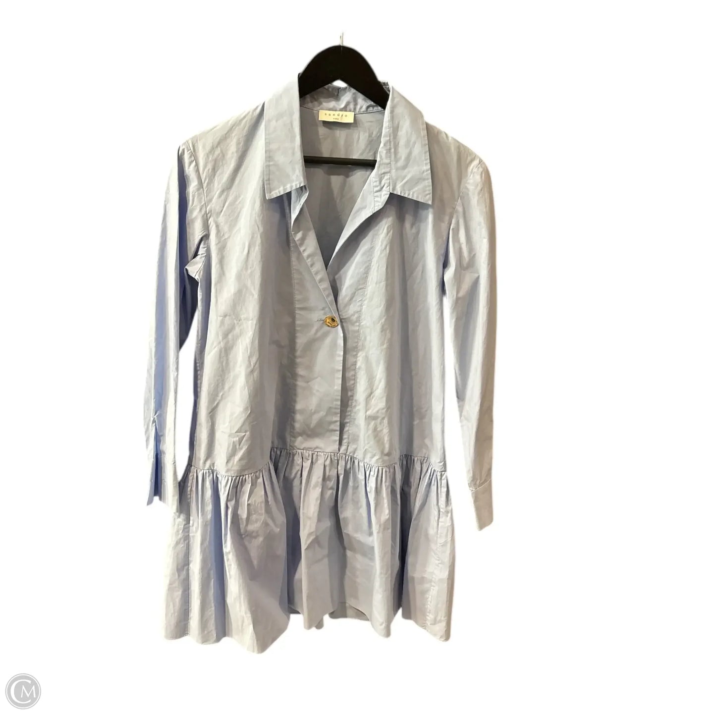 Sandro In Blue Designer Dress Size: S