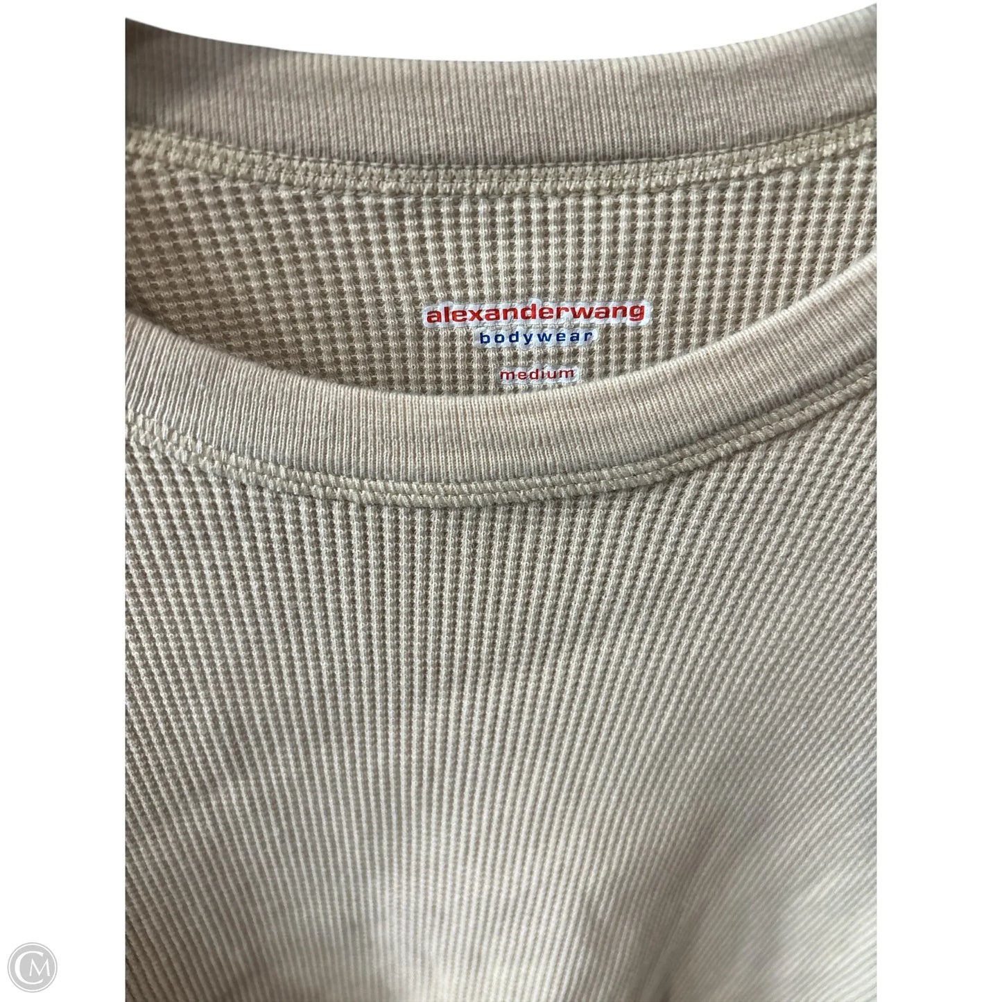 Top Long Sleeve Luxury Designer By Alexander Wang In Tan, Size: M