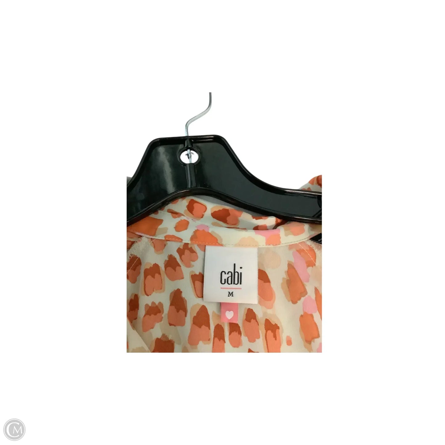 Top Long Sleeve Basic By Cabi In Orange, Size: M