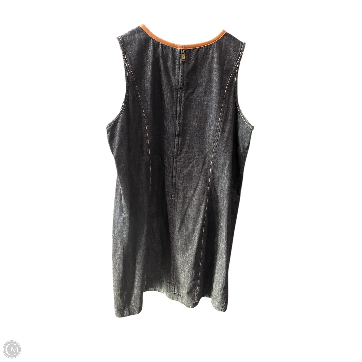 Dress Casual Midi By Lauren By Ralph Lauren In Blue, Size: 14