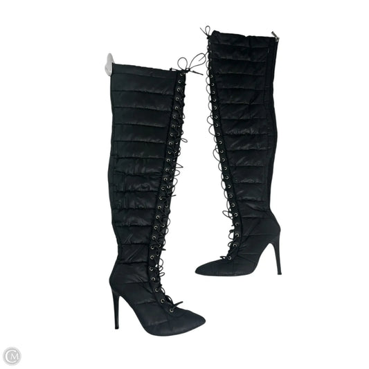 Boots Over-the-knee Heels By Clothes Mentor In Black, Size: 7