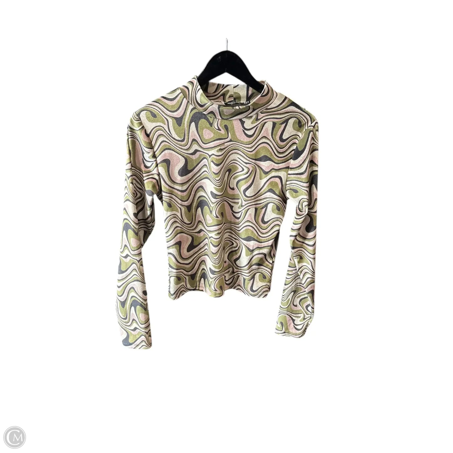 Top Long Sleeve Basic By Nasty Gal In Green, Size: 8