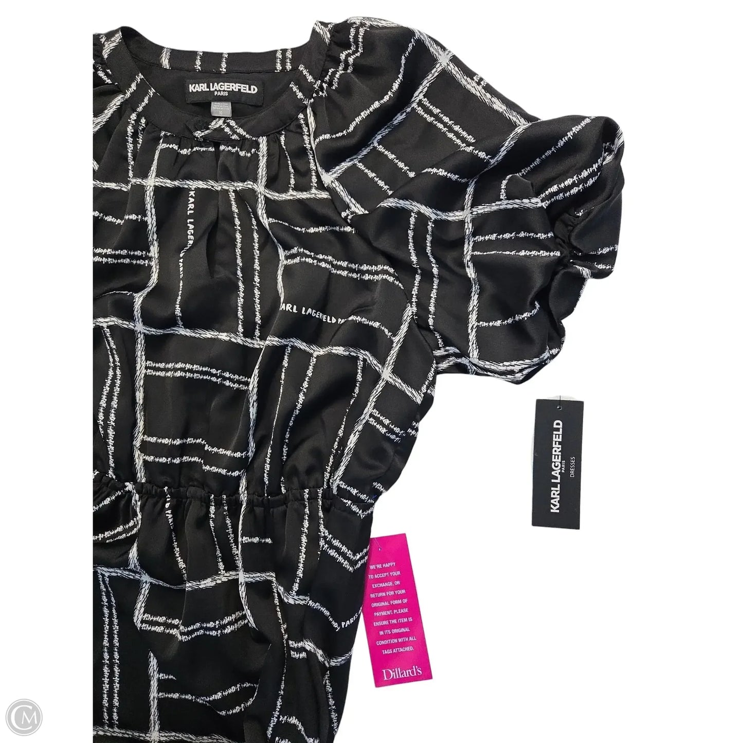 Dress Designer By Karl Lagerfeld In Black, Size: 10