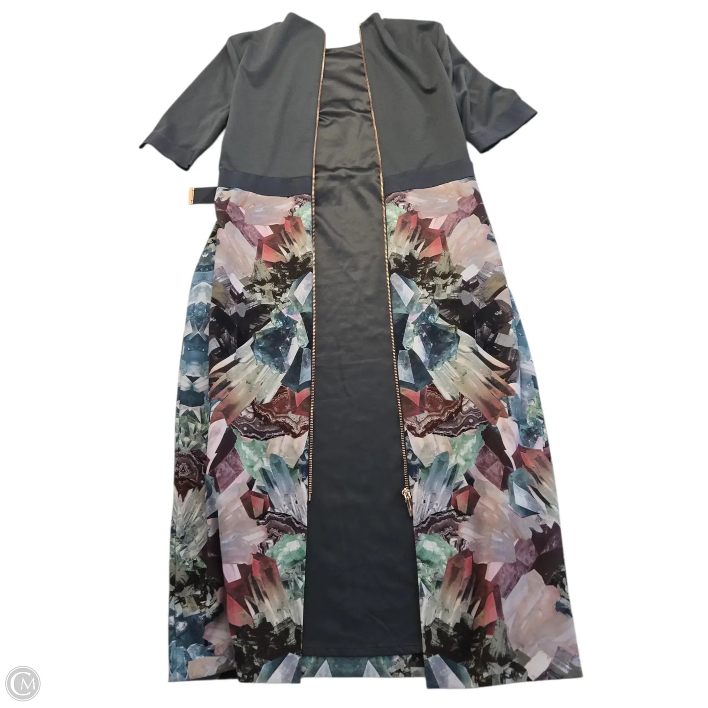 Dress Casual Midi By Ted Baker In Grey, Size: Xl