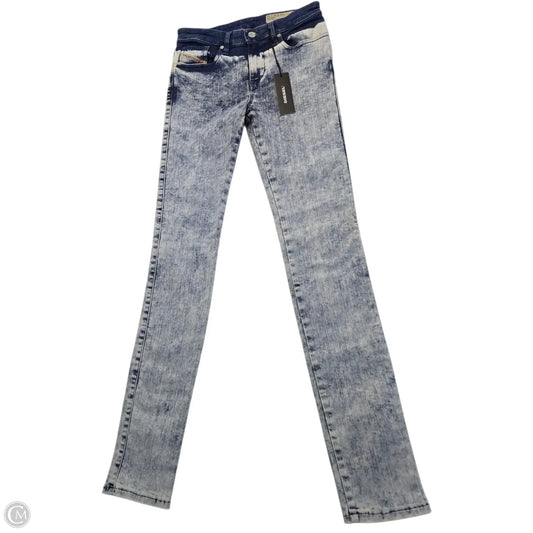 Jeans Skinny By Diesel In Blue, Size: 4