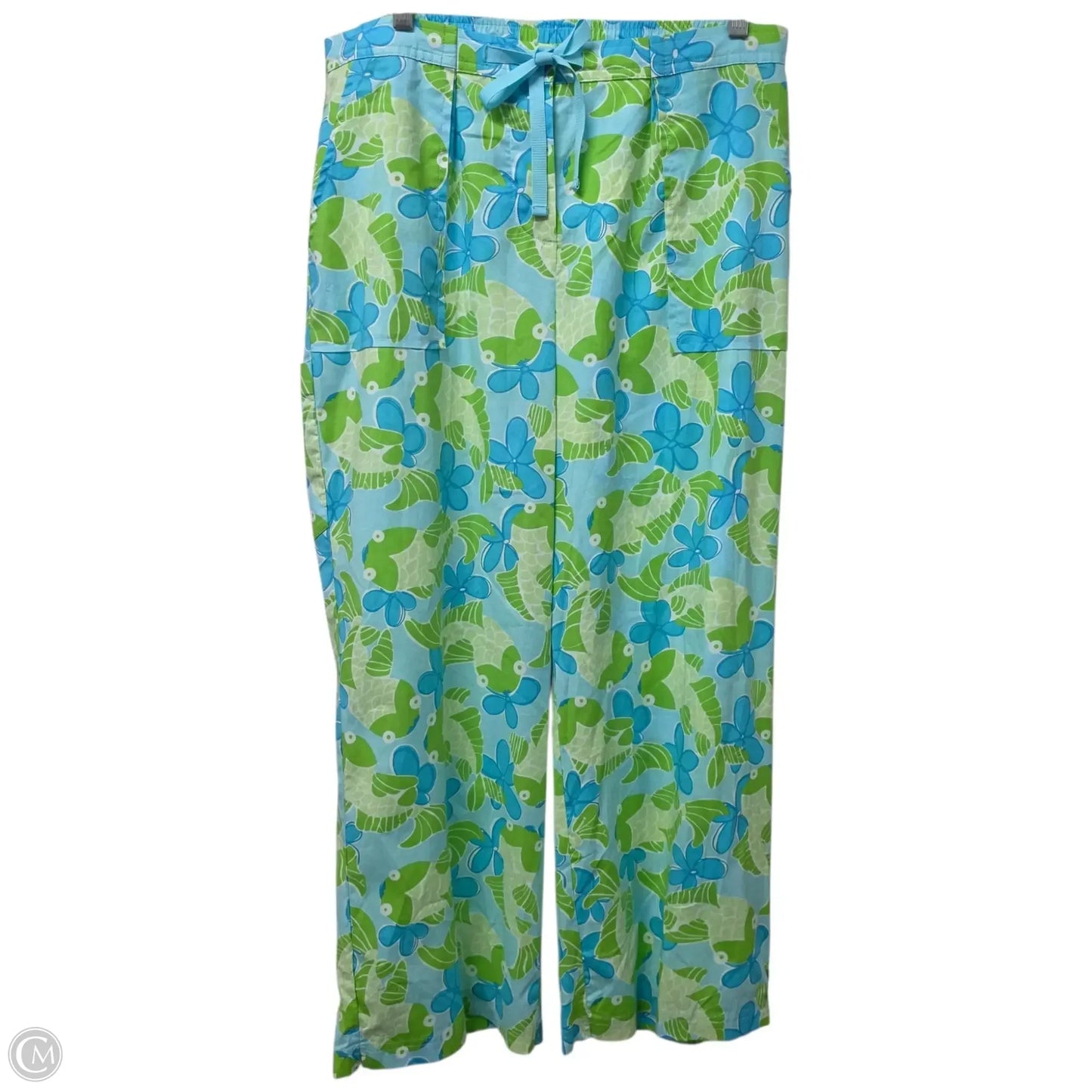 Pants Designer By Lilly Pulitzer In Blue & Green, Size: S
