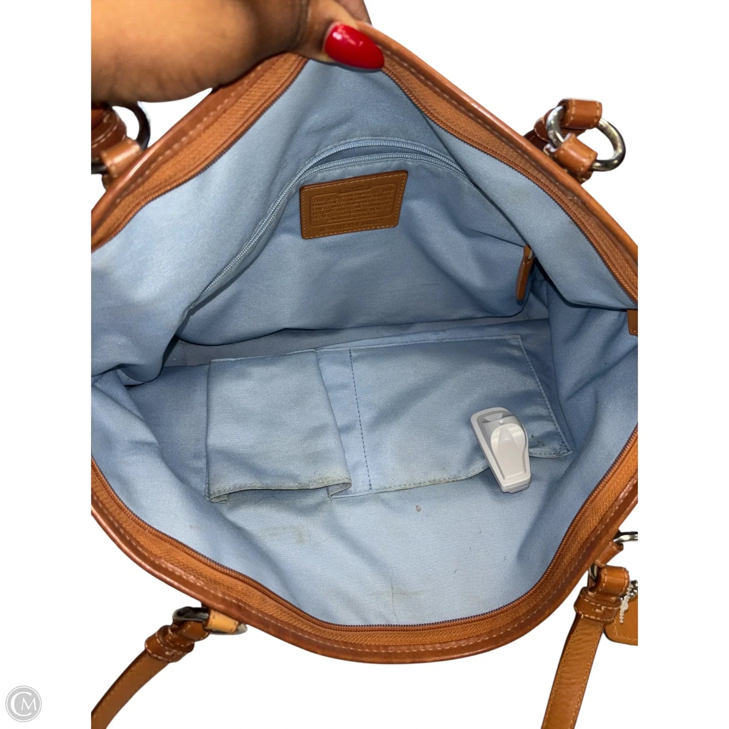 Handbag Designer By Coach, Size: Large