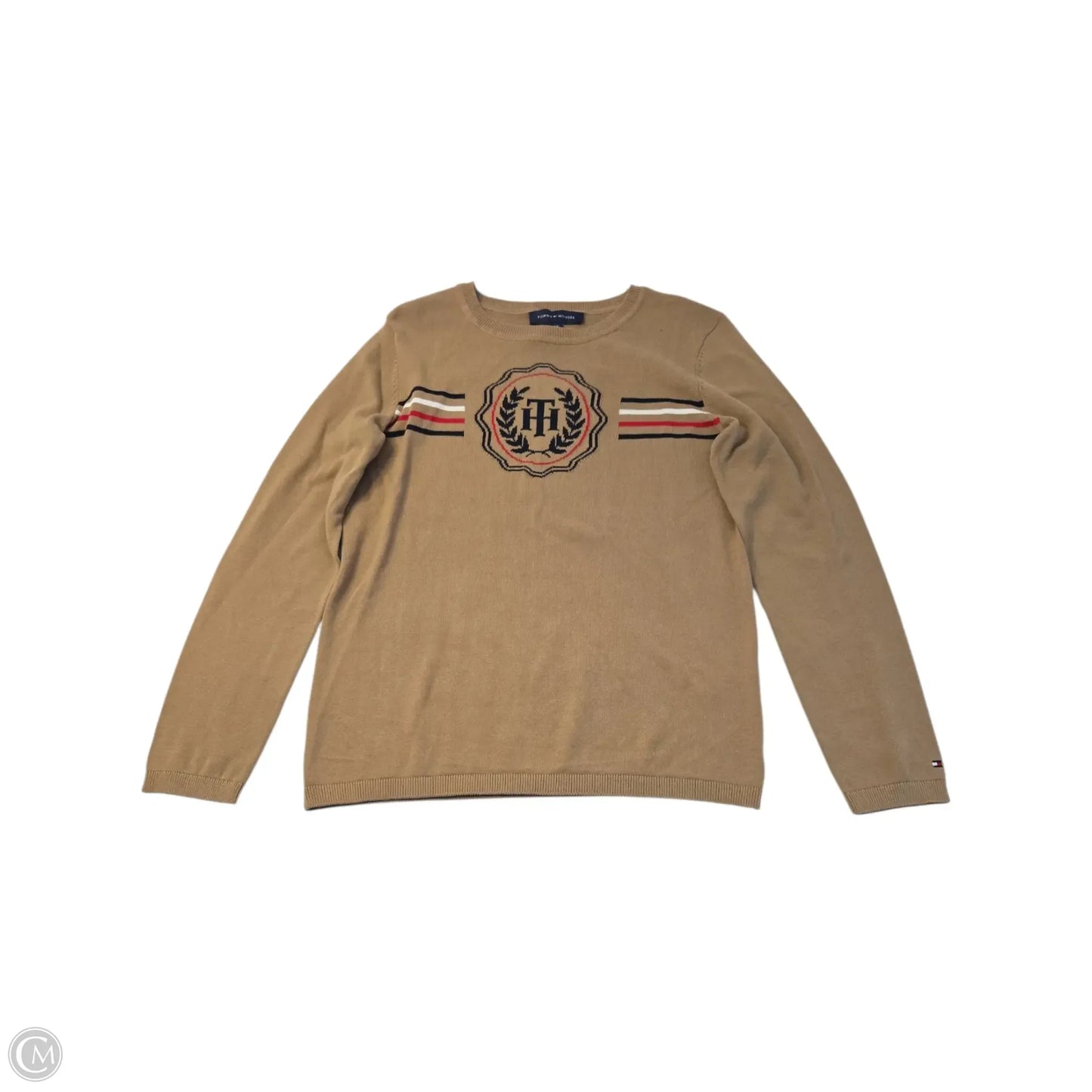 Top Long Sleeve Basic By Tommy Hilfiger In Tan, Size: S