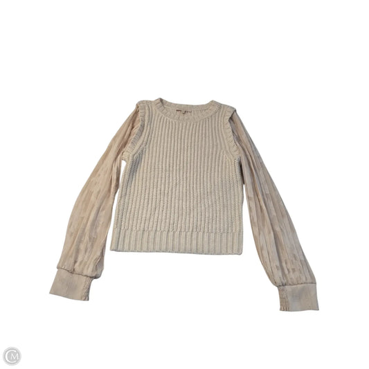 Sweater By Skies Are Blue In Cream, Size: M