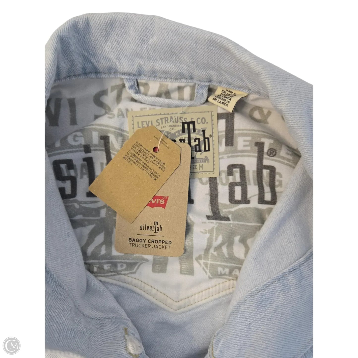 Jacket Denim By Levis In Blue, Size: M