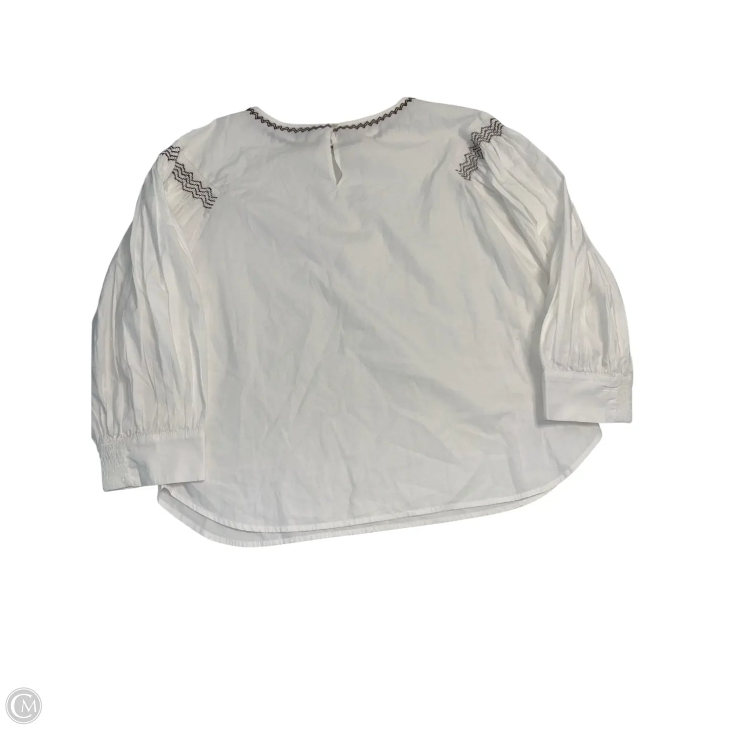 Top Long Sleeve Basic By Madewell In White, Size: L