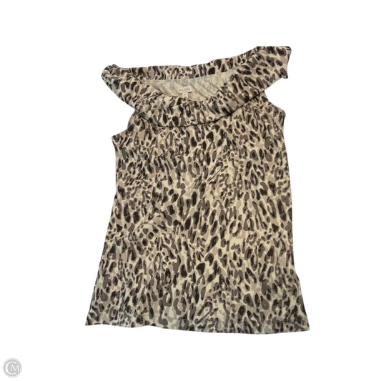 Top Sleeveless Basic By Pilcro In Animal Print, Size: Xl
