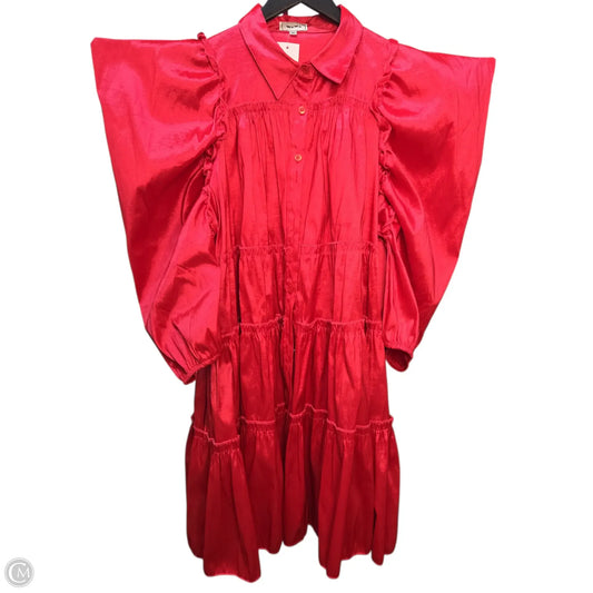 Dress Casual Midi By Clothes Mentor In Red, Size: 2x