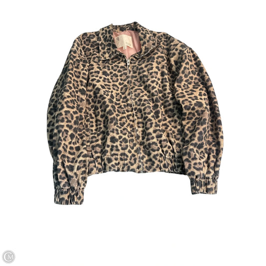 Jacket Denim By Pilcro In Animal Print, Size: M