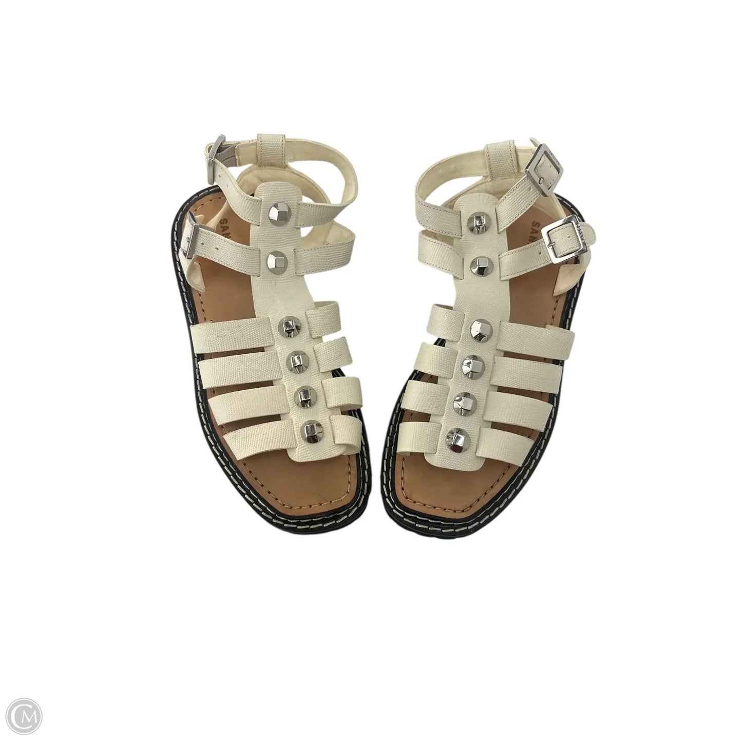 Sandals Designer By Sandro In Cream, Size: 7