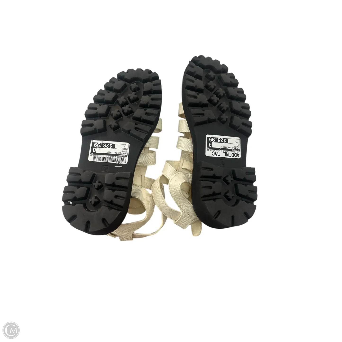 Sandals Designer By Sandro In Cream, Size: 7