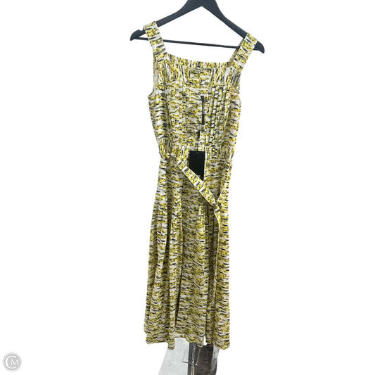 Dress Casual Midi By White House Black Market In Yellow, Size: 4