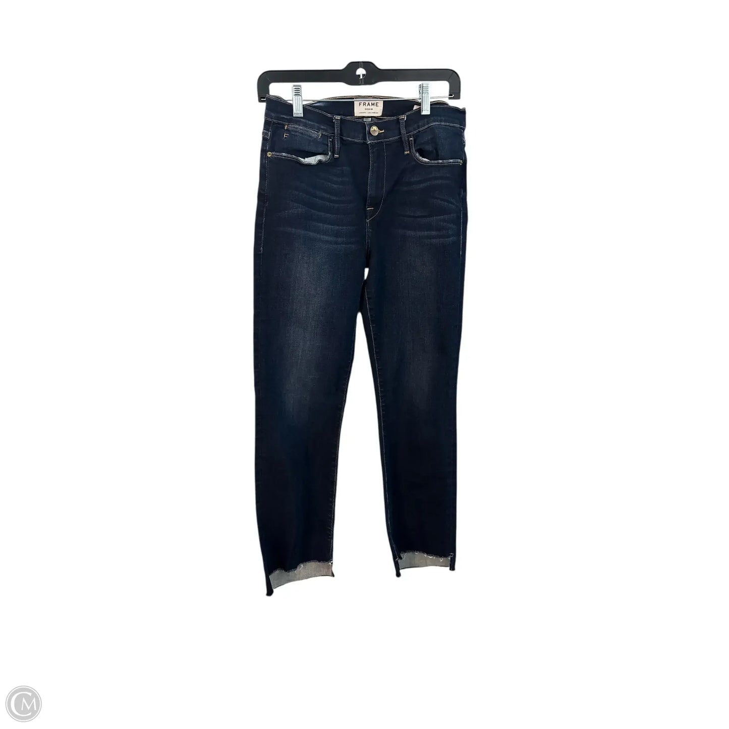 Jeans Skinny By Frame In Blue, Size: 8