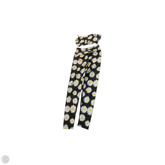 Athletic Pants 2pc By Year Of Ours In Black & Yellow, Size: S