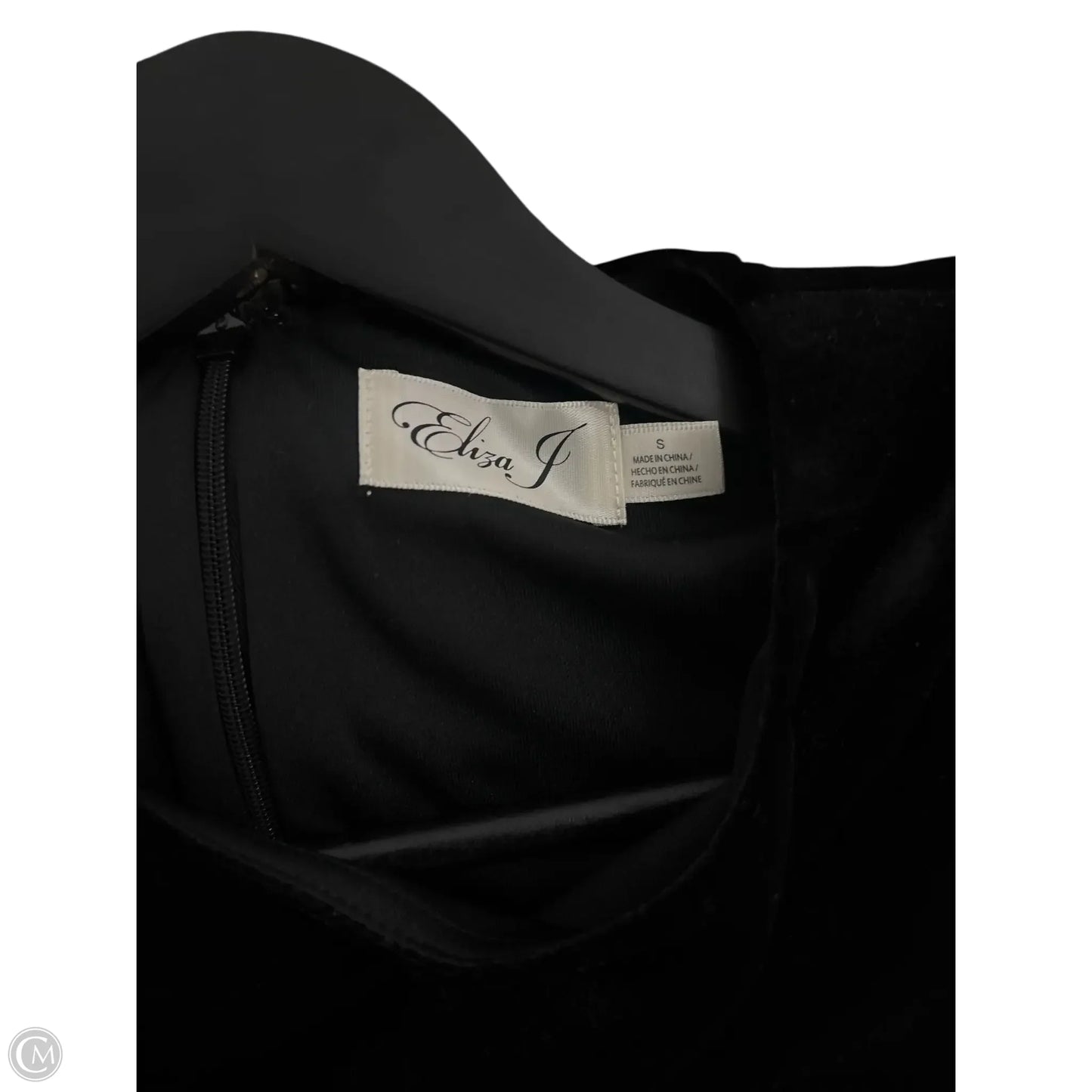Top Short Sleeve Basic By Eliza J In Black, Size: S