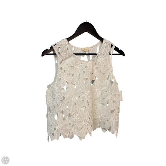 Top Short Sleeve Basic By Caution To The Wind In White, Size: M