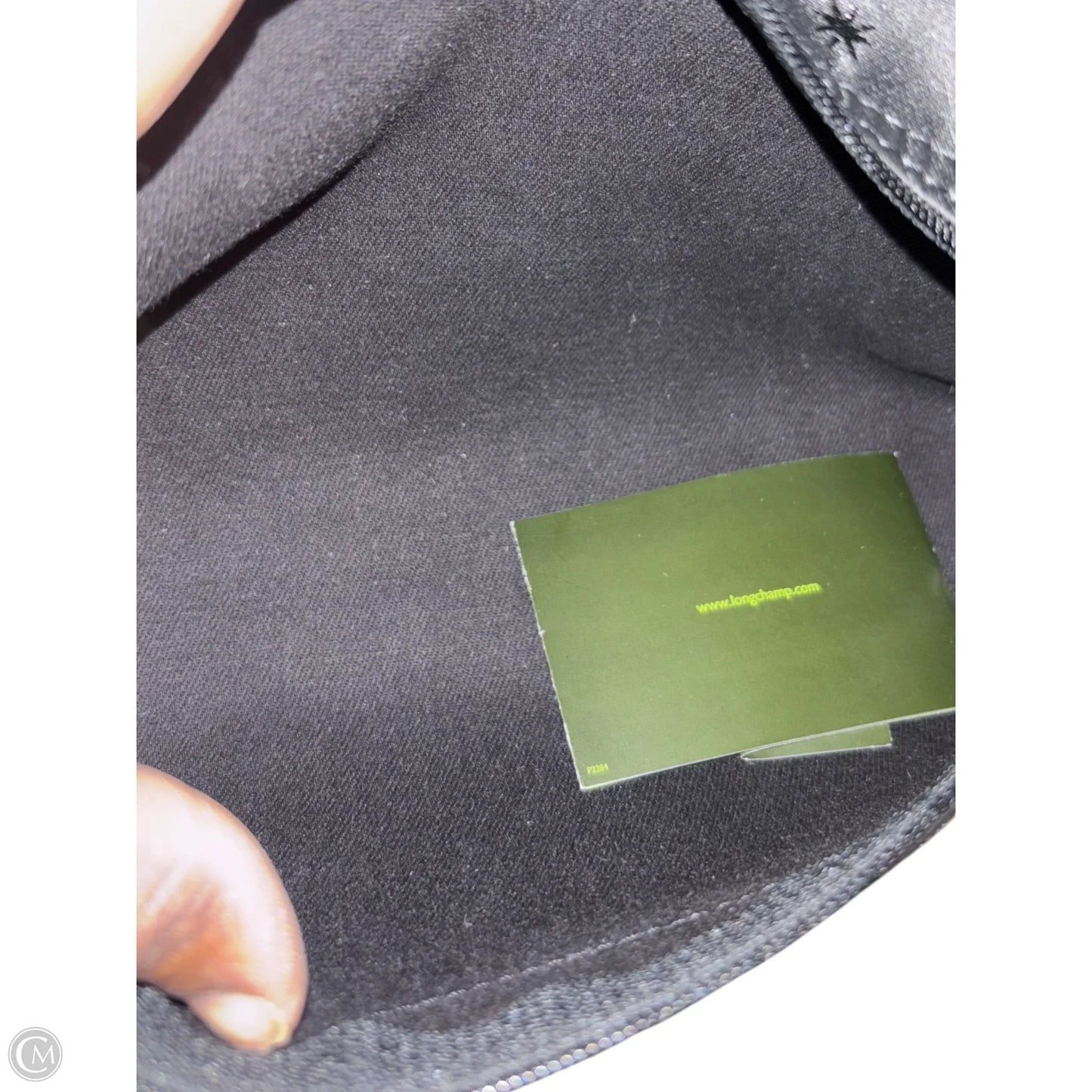 Makeup Bag Designer By Longchamp, Size: Large