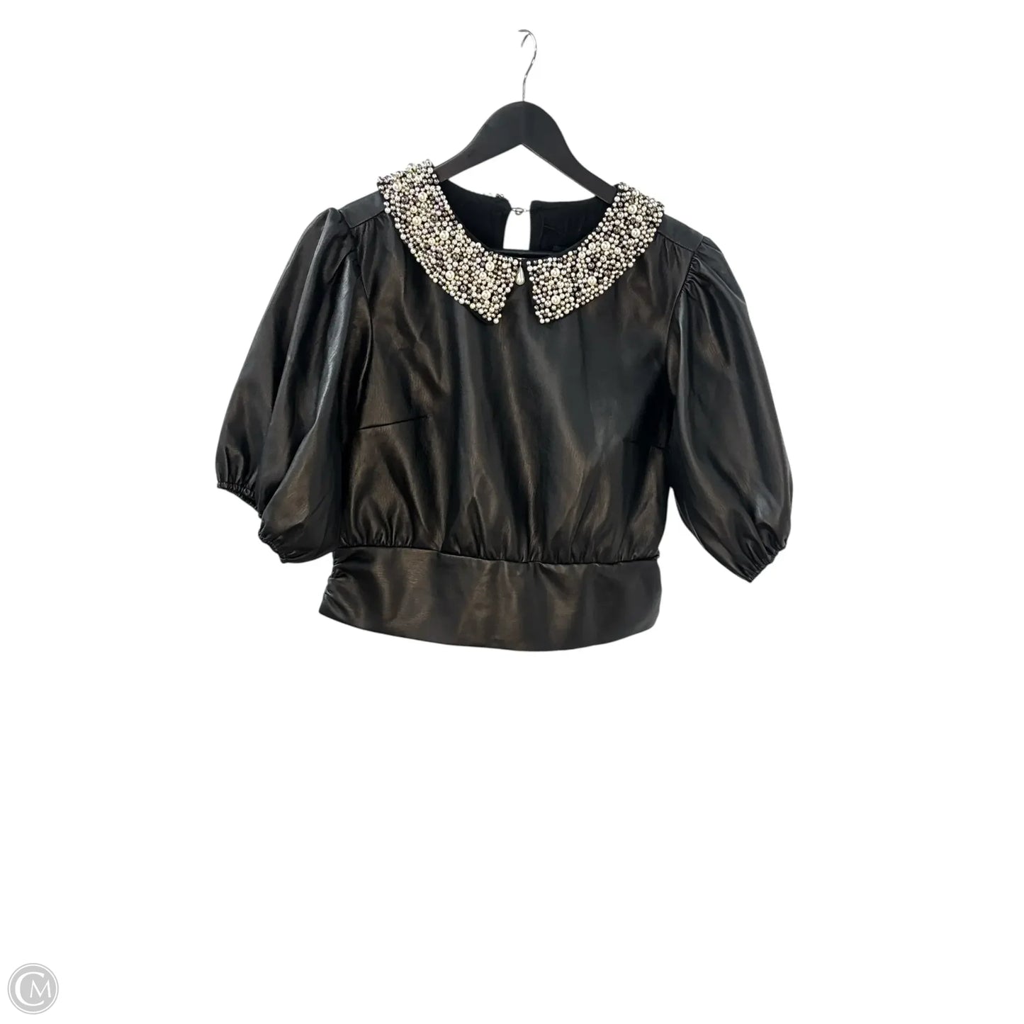 Top Short Sleeve Basic By Maeve In Black, Size: M