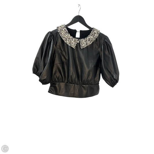 Top Short Sleeve Basic By Maeve In Black, Size: M